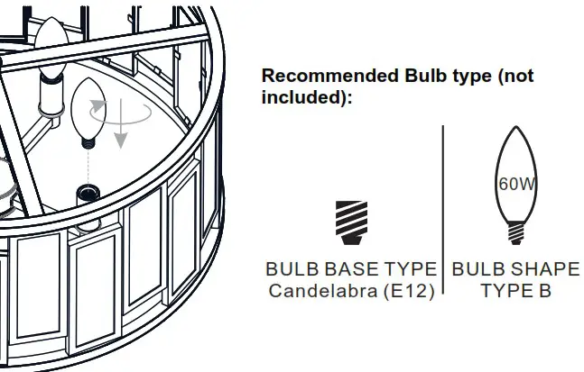 QUOIZEL QP5600MBK Bankston 4 Light Matte Black Standard Pendant - INSTALLATION 8