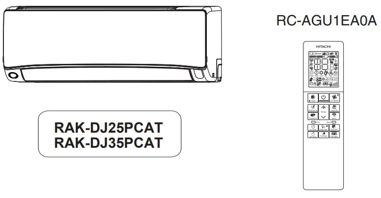 HITACHI RAK-DJ25PCAT Split Type Air Conditioner -