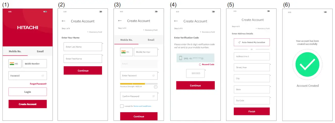 HITACHI RAK-DJ25PCAT Split Type Air Conditioner - created successfully