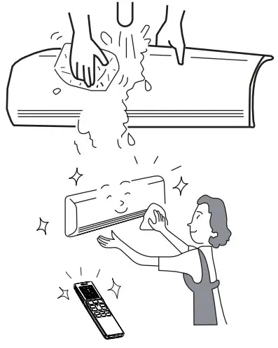 HITACHI RAK-DJ25PCAT Split Type Air Conditioner - with clean water