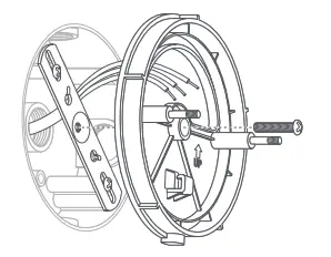 Install the plastic mounting plate