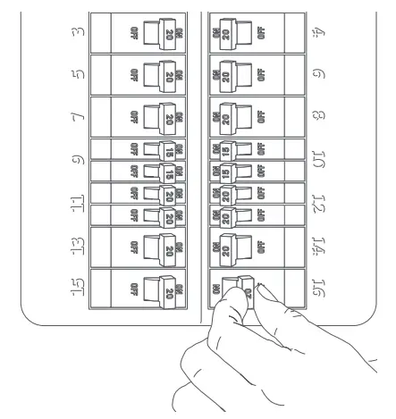 Shut off power at the breaker