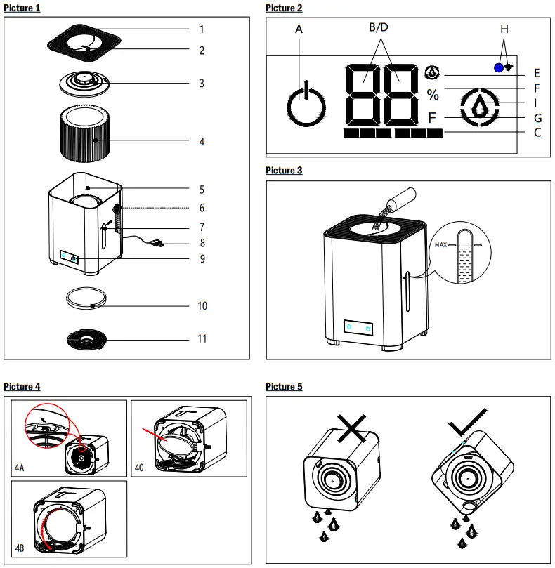 ROVUS MI H21 1027 Nano Smart Humidifier - Figure 1