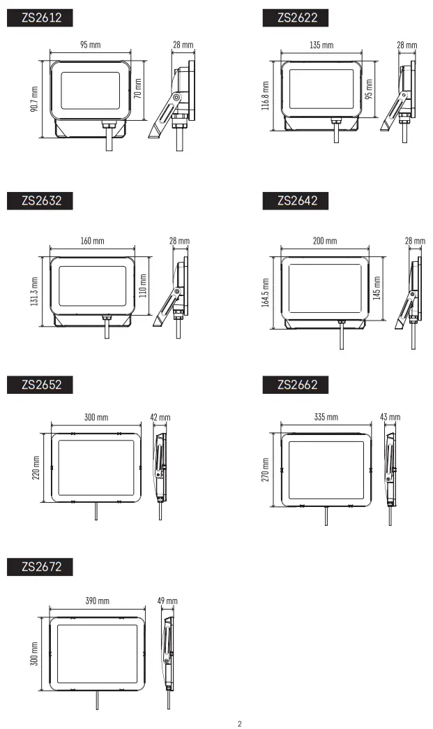 EMOS ZS2600 Series LED Floodlight - fig