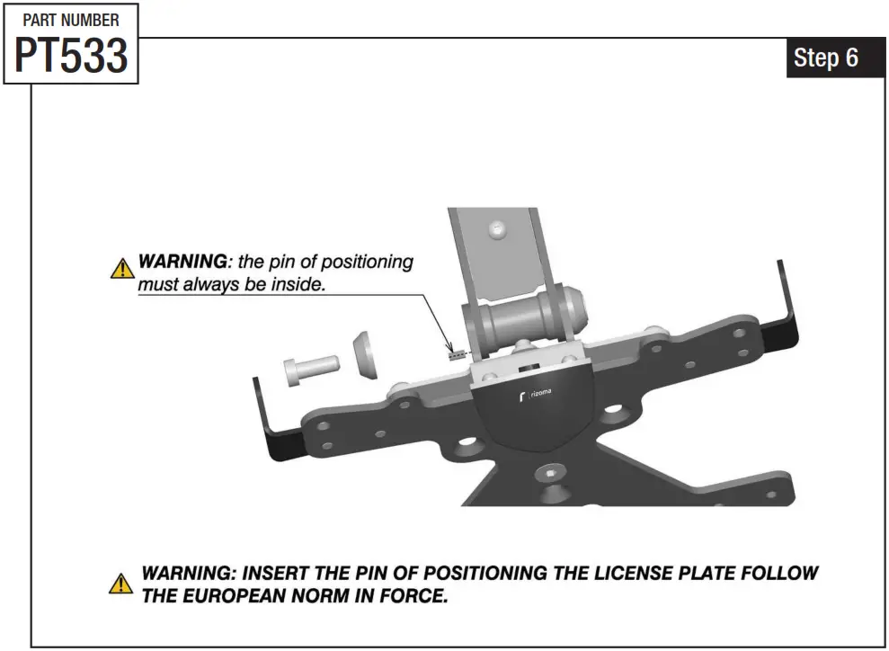 rizoma PT533 License Plate Support - Figure 9