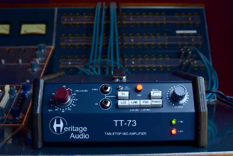 Heritage Audio TT-73 1-Channel Class A Portable Mic-Line Preamp 10