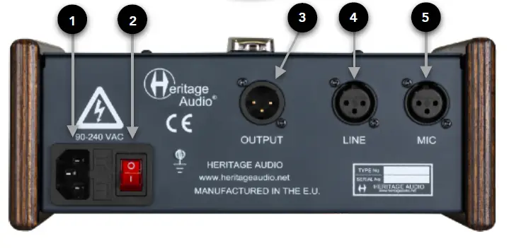 Heritage Audio TT-73 1-Channel Class A Portable Mic-Line Preamp 3