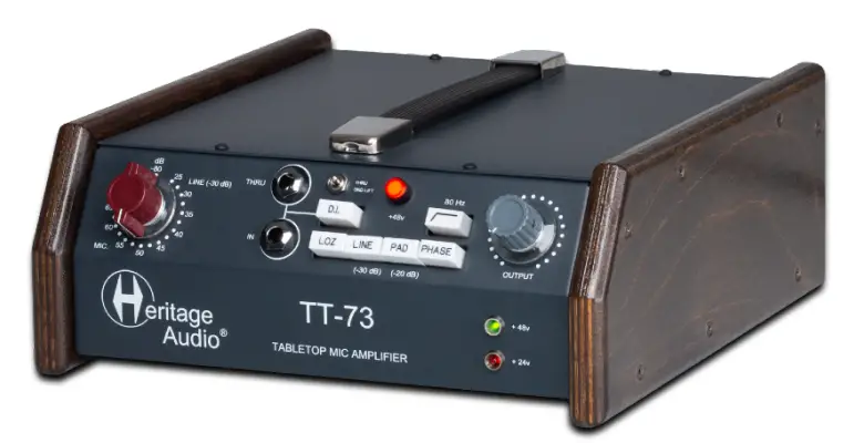 Heritage Audio TT-73 1-Channel Class A Portable Mic-Line Preamp