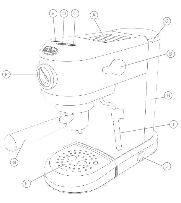 SOlac-CE4520-Espresso-Coffee-Maker-fig-1