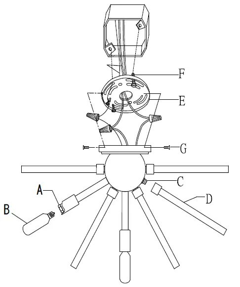 City-Lights-P1799-Spiked-Flush-Mount-Ceiling-Light-fig-1