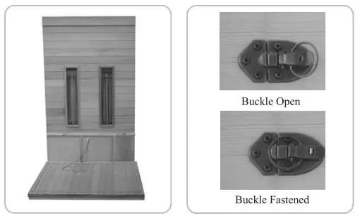 Heatwave Sauna - The New Generation Sauna - CONNECTING BACK PANEL TO BOTTOM PANEL