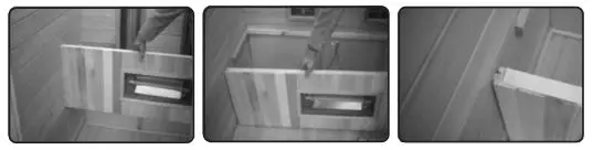 Heatwave Sauna - The New Generation Sauna - INSTALLING BENCH HEATER PANEL