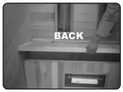 Heatwave Sauna - The New Generation Sauna - INSTALLING BENCH PANEL