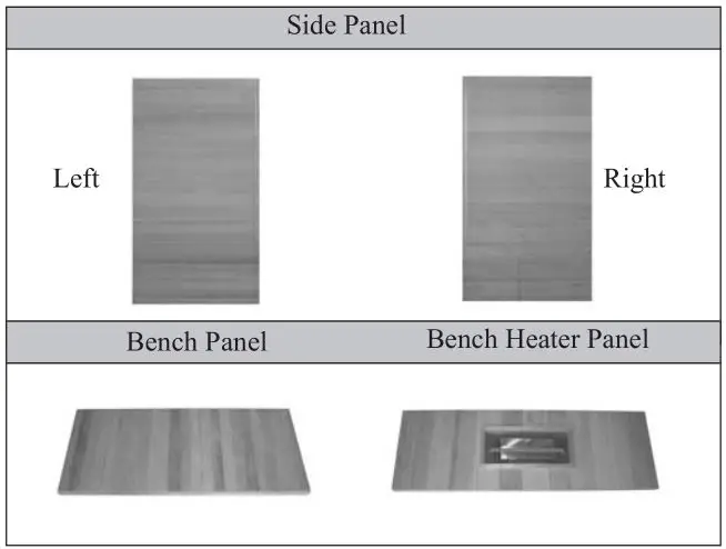 Heatwave Sauna - The New Generation Sauna - individual panels for the 2-person model
