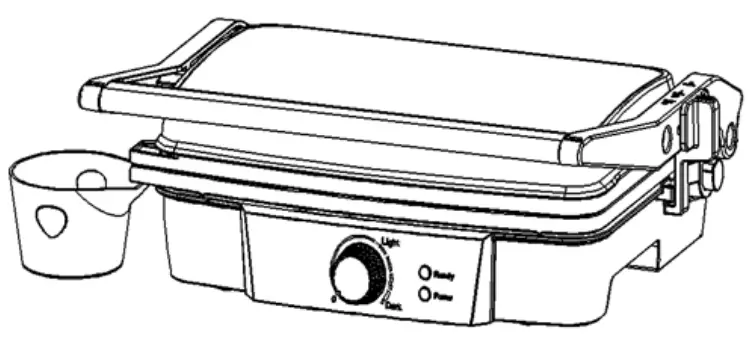 kogan KACPTGRILLA Compact Grill and Sandwich Press ---