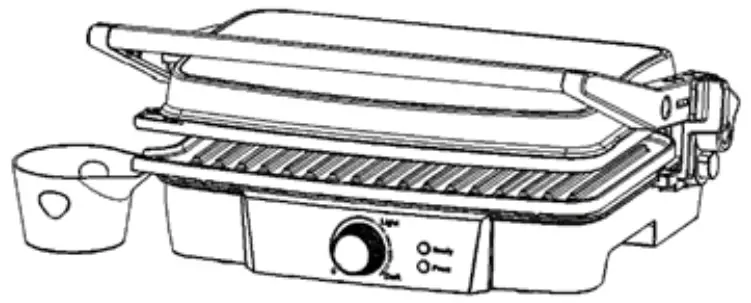 kogan KACPTGRILLA Compact Grill and Sandwich Press --- grill