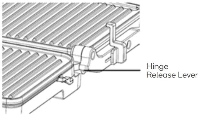 kogan KACPTGRILLA Compact Grill and Sandwich Press --- open