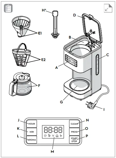 Electrolux-E5CM1-80ST-UltimateTaste-500-Coffee-Maker-fig-1