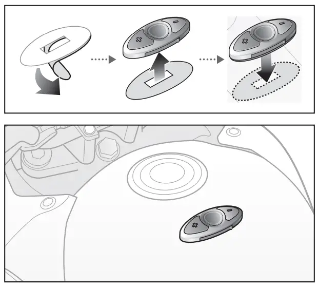 SNELSTARTGIDS SC1M Motorcycle Intercom - Installation 6