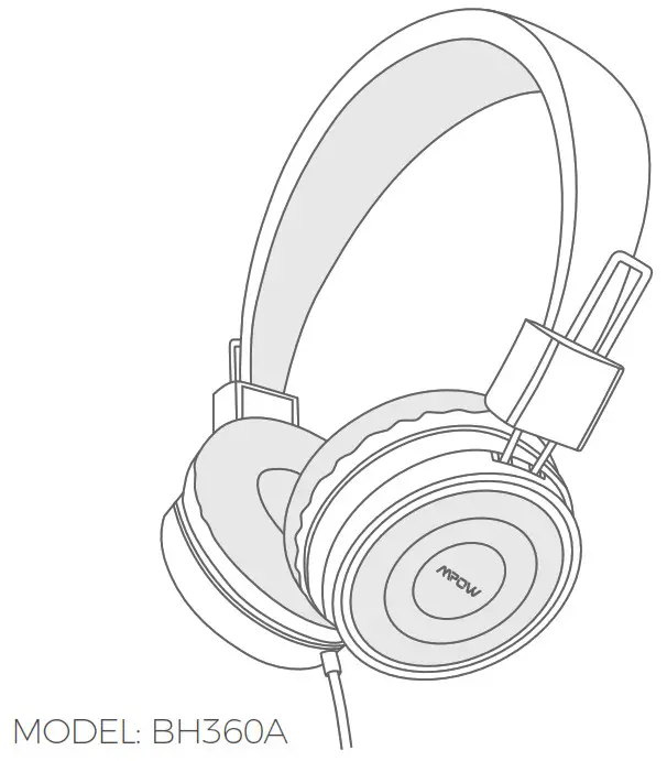 Mpow Wired Headphones BH360A