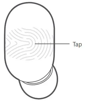 xiaomi ZBW4480GL True Wireless Earbuds User Manual - Gently tap either one of the earbuds to answer end calls
