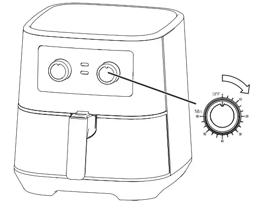 INSIGNIA NS-AF53MSS0 5 Qt. Mechanical Control- cook time