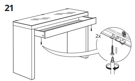 IKEA MALM 120x41cm Dressing Table fig16