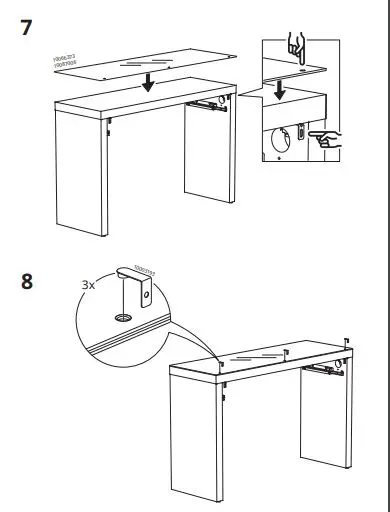 IKEA MALM 120x41cm Dressing Table fig8