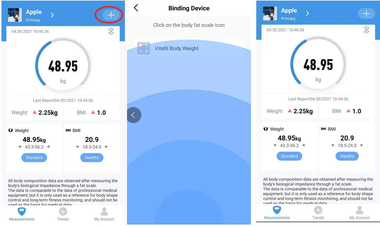 Shenzhen Shine Industrial VT730U Smart Body Weight Scale User Guide - Pairing the Vitafit Scale with your smartphone
