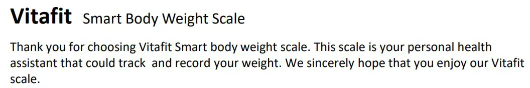 Shenzhen Shine Industrial VT730U Smart Body Weight Scale User Guide