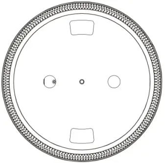 Lenco LBT190 Turntable with Bluetooth Transmission - USB connection Platter