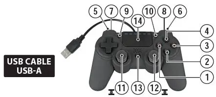 PYLE PGMC1PS4 PS4 Game Console Handle Wireless Controller fig-5