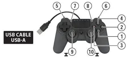 PYLE PGMC1PS4 PS4 Game Console Handle Wireless Controller fig-6