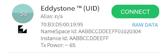 Omni ID DO007273 01 Sense Asset - Eddystone UUID