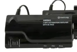 mercury AMD06 4G Ready VHF UHF Distribution Amplifiers with DC Pass