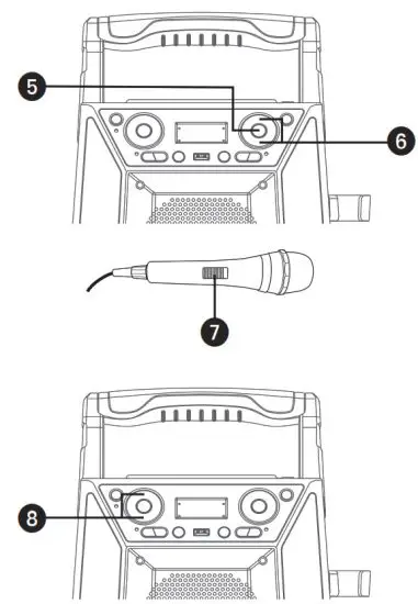 singing machine - Adjust the volume