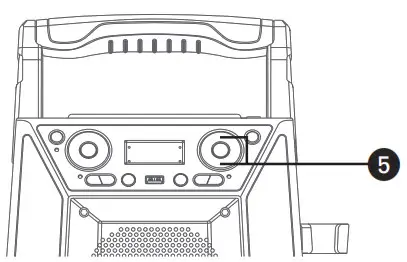 singing machine - Insert the USB 5