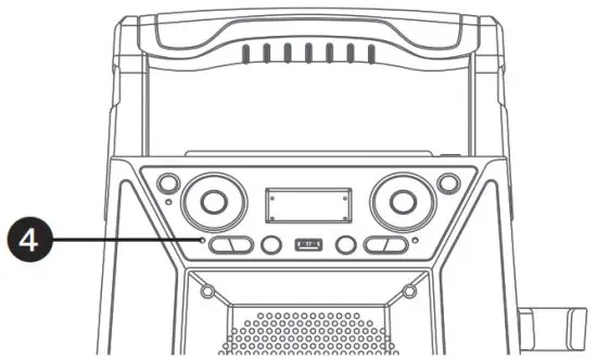 singing machine - The Bluetooth indicator