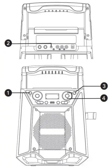 singing machine - Using the LINE IN Jack