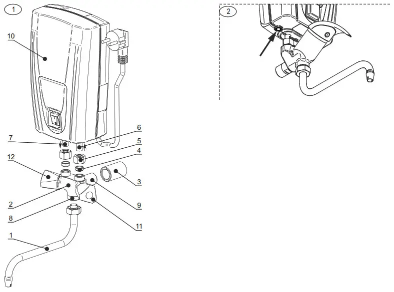 ELDOM INVEST E41 Instantaneous Household Water Heaters