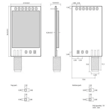 Megalin ML-E32-GZ-E32 WiFi Module fig 1