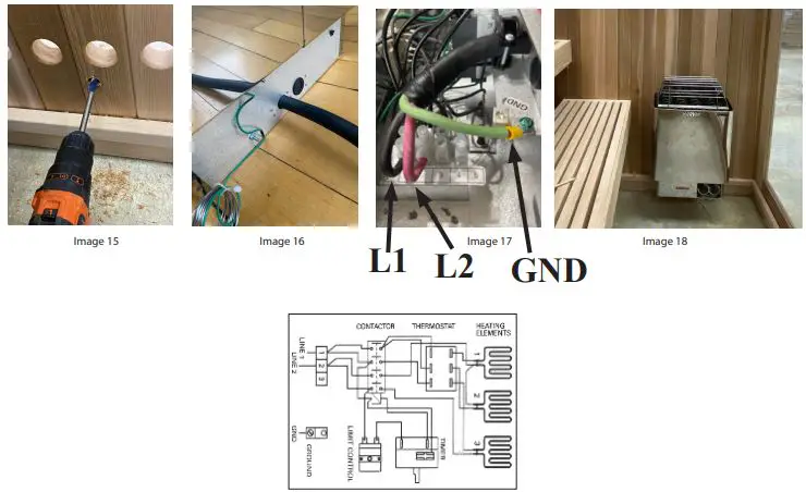 HARVIA KIP Heater - CONNECTING TO POWER Image 10
