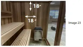HARVIA KIP Heater - TEMPERATURE SENSOR PLACEMENT Image 14