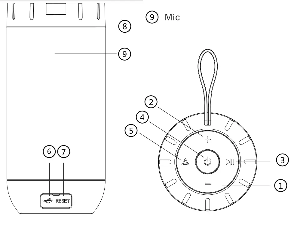 comiso X26 Waterproof Wireless Bluetooth Speaker - overview