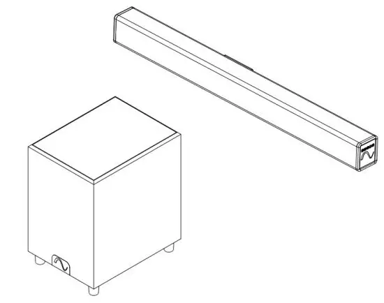 Snap One ES SNDBR-2.1 Active Soundbar System