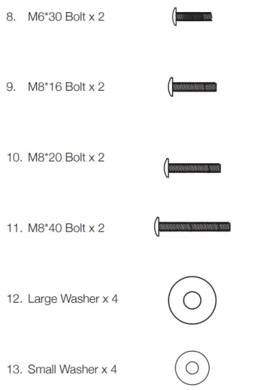 crest CS1F TV Safety Strap - figure 2