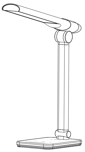 Shenzhen Qikaixin Electronic Technology HW 103D Wireless Charging Desk Lamp