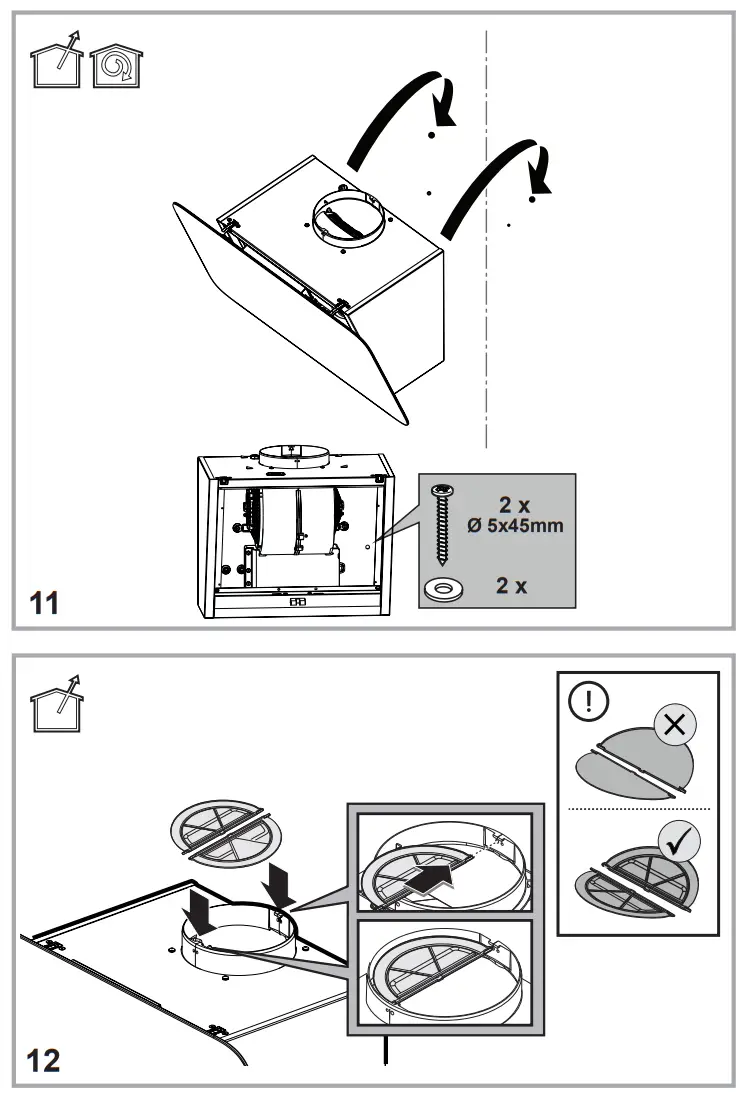 Whirlpool AKR 65F LM K Chimney Hood - fig4