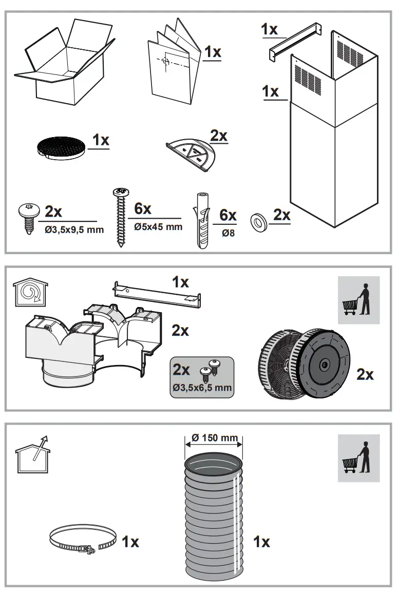 Whirlpool AKR 65F LM K Chimney Hood