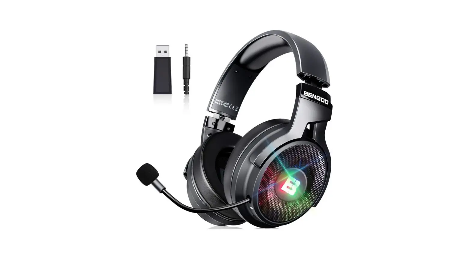 Bengoo At80 Wireless 7.1 Rgb Gaming Headset User Manual